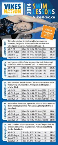 Lightning Fast Swimming this Summer with VikesRec